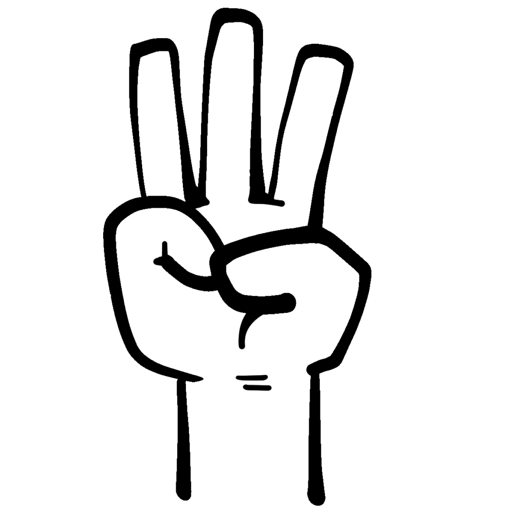 無料フリーイラスト素材 指の体操イラスト